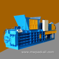 horizontal cardboard plastic bottle baling press machine